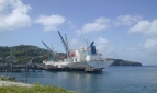 Freighter at Kingstown Harbour
